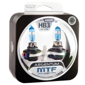 Комплект галогенных ламп MTF HB3 (9005) 12V 65W Argentum +80%